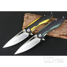 Free Wolf two colors fast opening g10 handle knife UD2106562 